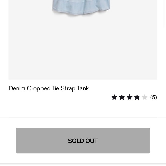 Express chambray Bow tie tank - Picture 2 of 6